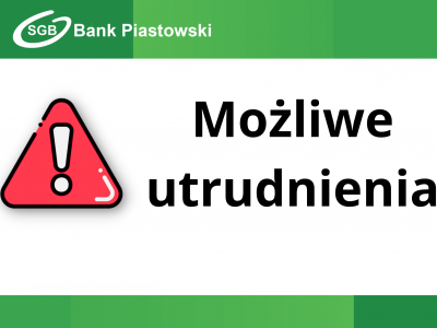 możliwe utrudnienia